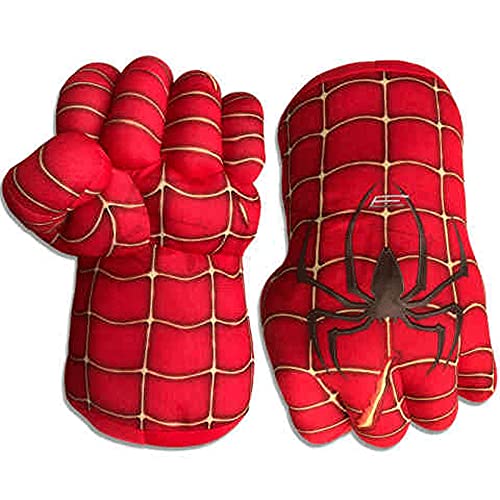 Guantes de boxeo de superhéroes de Jiu-Jitsu, guantes de peluche Hulk Fist para niños, cosplay, cojín de peluche, Halloween, Navidad, disfraz, fiesta, niños y niñas, regalo (1 par de guantes