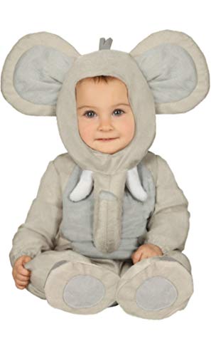 Guirca-88395 Disfraz 6-12 Meses Elefante Baby, Multicolor (88395)