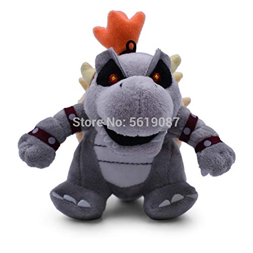 GYINK 2 unids/Mario Bros Q Ver 3D Tierra Hueso Kuba Dragón Oscuro Bowser Koopa Peluche Muñeca Peluche Peluche Peluche Juguetes Secos Huesos 20-31cm