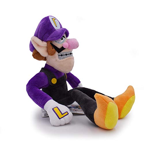 GYINK Super Mario muñeca de peluche suave púrpura Waluigi juguetes de peluche 25cm