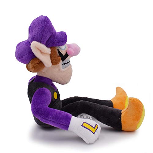 GYINK Super Mario muñeca de peluche suave púrpura Waluigi juguetes de peluche 25cm