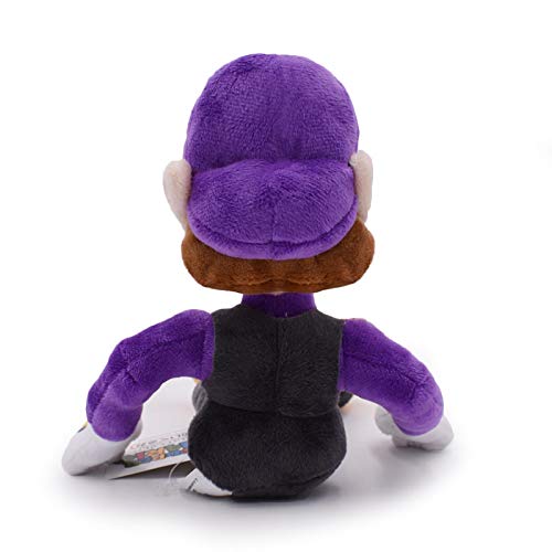 GYINK Super Mario muñeca de peluche suave púrpura Waluigi juguetes de peluche 25cm