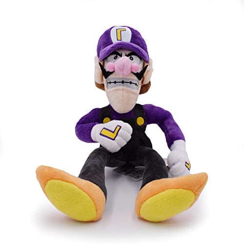 GYINK Super Mario muñeca de peluche suave púrpura Waluigi juguetes de peluche 25cm