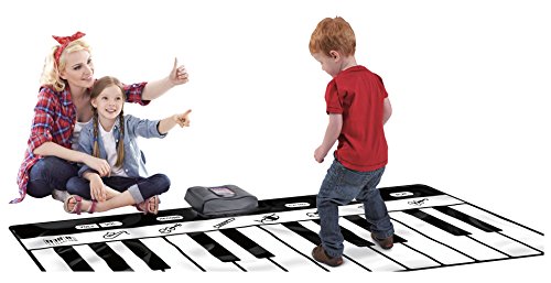 Haga Clic N 'Play Gigantic Teclado Play Mat, 24 Teclas Piano Alfombrilla, 8 seleccionables Instrumentos Musicales + Play – Record – reproducción – Demo-Mode