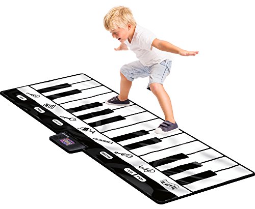 Haga Clic N 'Play Gigantic Teclado Play Mat, 24 Teclas Piano Alfombrilla, 8 seleccionables Instrumentos Musicales + Play – Record – reproducción – Demo-Mode