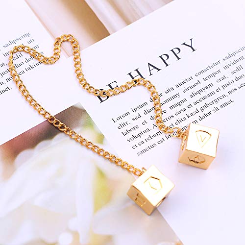 Han Solo Lucky Dice Golden Charms Colgante Cosplay Disfraces Prop, el último JediDice con Star Wars, cadena de eslabones llavero para elegir