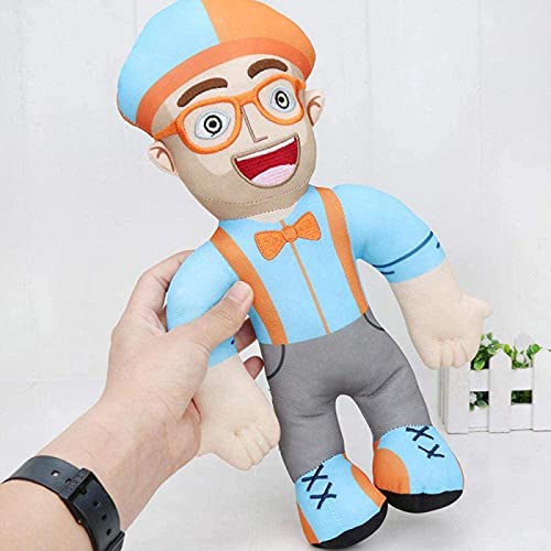 handouxiansheng Juguete De Peluche Blippi Muñeco De Peluche Juguete De Peluche Suave para Regalo De Bebé Cosplay Prop Muñecas Blippi Correa De Teléfono Regalo Educativo para Niños Regalo para Niños