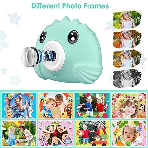 Hangrui Cámaras para Niños,Cámara Fotos Infantil con 32GB TF Tarjeta,Pantalla de Protección Ocular IPS de 1080P 2,4" HD Cámara Digital para Niños Cámara Fotos Niños Regalos para Niños y niñas