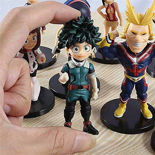 HAOBU 9 PCS/Set My Hero Academia Anime Figura Midoriya Izuku Bakugou Katsuki Todoroki Shouto Todo Podría Figurar Modelo