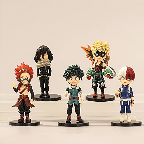 HAOBU 9 PCS/Set My Hero Academia Anime Figura Midoriya Izuku Bakugou Katsuki Todoroki Shouto Todo Podría Figurar Modelo