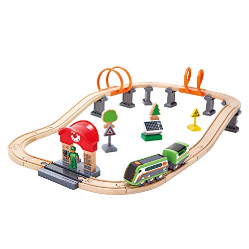 Hape Circuito de Tren Solar, Multicolor (E3762)