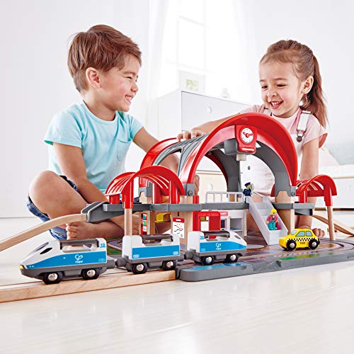 Hape International- Estación de Tren Gran Ciudad, Multicolor (E3725)