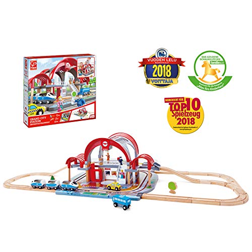 Hape International- Estación de Tren Gran Ciudad, Multicolor (E3725)