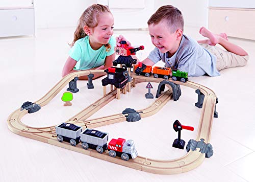 Hape International- Mining Loader Set Circuito de Tren Carga Minera, Multicolor, Talla única (E3756)