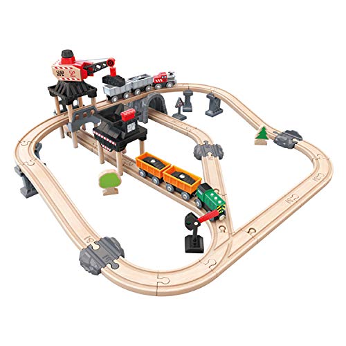 Hape International- Mining Loader Set Circuito de Tren Carga Minera, Multicolor, Talla única (E3756)