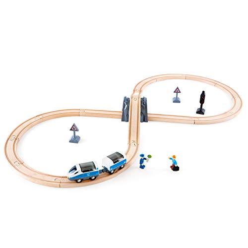 Hape International Passenger Train Set Circuito de Seguridad en Forma de 8