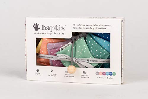 haptix 10 bolsitas sensoriales Diferentes, Aprender Jugando y divertirse