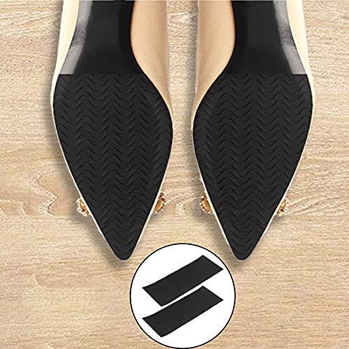 harayaa Protector de Suela, Protectores de Suela de Zapato Multicolor, cojín Antideslizante para Agarre de Zapatos, Protector de Suela de Zapato Resistente al - Negro