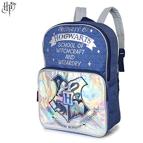 Harry Potter Bolsa para Mujer Y Adolescentes | Mochilas con Impresión De Estilo Vaquero | Amplia Mochila para La Escuela, Trabajo, Viajes | Harry Potter Regalos para Ella