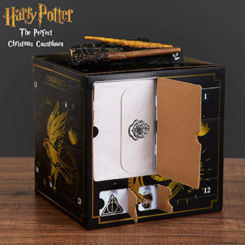 Harry Potter Calendario Adviento, Calendario Adviento 2021 con 24 Sorpresas, Caja Sorpresa Regalo Incluye Joyas Varita Magica