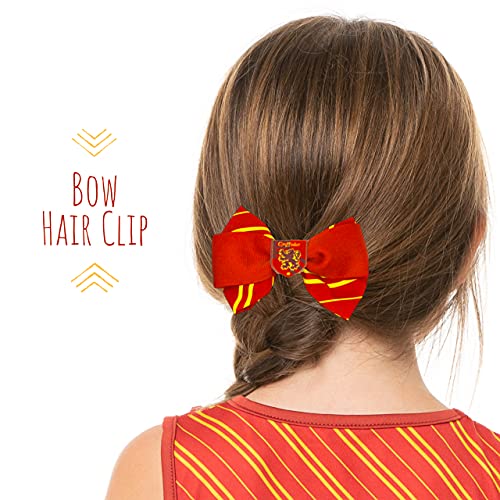 Harry Potter Set de Accesorios del Cabello, Gryffindor, Incluye Scrunchie, Lazo, Goma para El Pelo Y Una Diadema, Cosplay, Regalos para Niñas y Adolescentes!