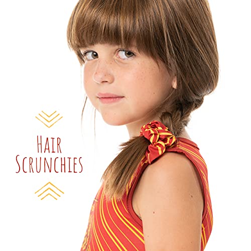 Harry Potter Set de Accesorios del Cabello, Gryffindor, Incluye Scrunchie, Lazo, Goma para El Pelo Y Una Diadema, Cosplay, Regalos para Niñas y Adolescentes!