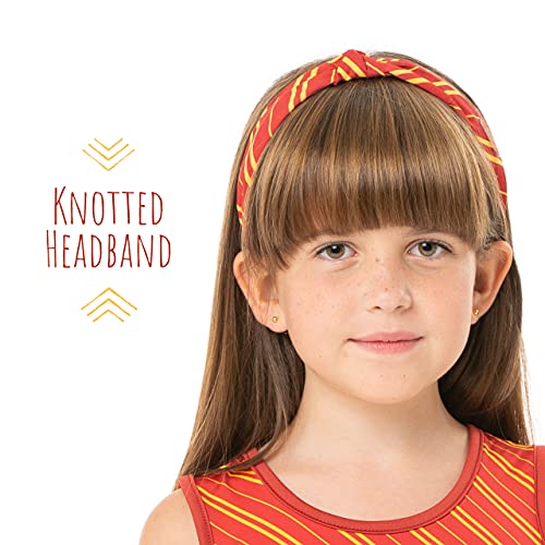 Harry Potter Set de Accesorios del Cabello, Gryffindor, Incluye Scrunchie, Lazo, Goma para El Pelo Y Una Diadema, Cosplay, Regalos para Niñas y Adolescentes!