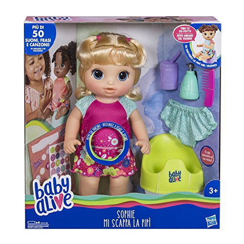 Hasbro Baby Alive – Sophie Mi scappa la pipì, Rubia