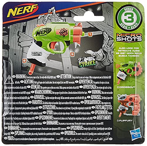 Hasbro E3000 MicroShots Zombie Strike DoubleStrike - Pistola clásica en microformato