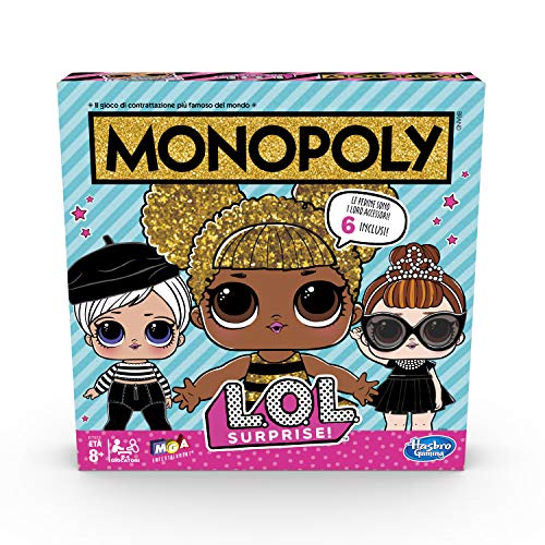 Hasbro E7572103 - Monopoly L.O.L, Multicolor, versión italiana