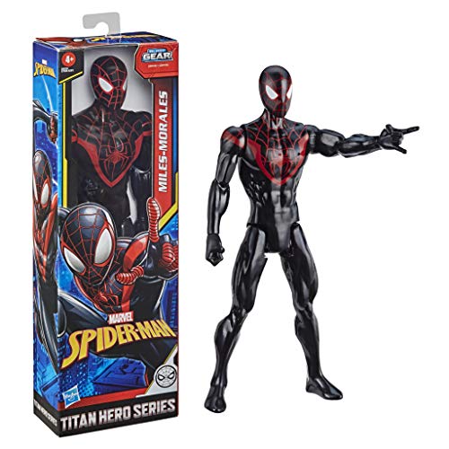 Hasbro- Figura Spiderman Web Warriors Titan con 5 Puntos DE ARTICULACIÓN 30 CM Mod. SDOS, Multicolor (E85255X3)