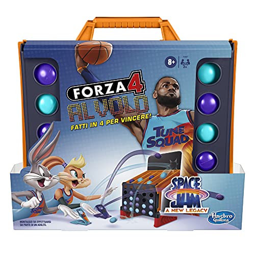 Hasbro Gaming Fuerza 4 al Vuelo: Space Jam A New Legacy Edition, Dos o más Jugadores, Juego para niños a Partir de 8 años, F2687103