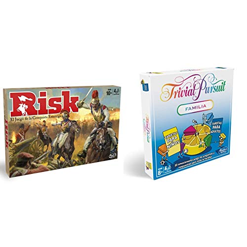 Hasbro Gaming Juego de Mesa Risk, B7404105 + Trivial Pursuit (Versión Española) (E1921105)