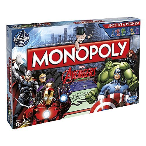 Hasbro - Juego de Mesa Monopoly, con diseño Avengers B0323105