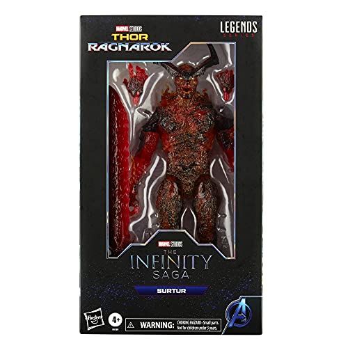 Hasbro Marvel Legends Series - Figura de Surtur de 15 cm - Personaje de la Saga Infinity - Diseño Premium - Figura y 3 Accesorios