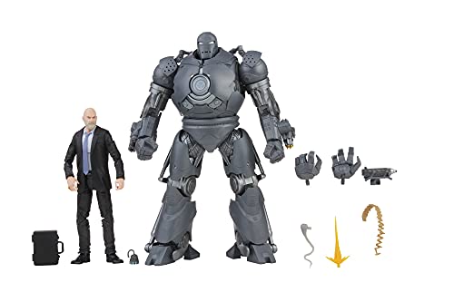 Hasbro Marvel Legends Series - Figuras de Obadiah Stane y Iron Monger de 15 cm - Personajes de la Saga Infinity - Diseño Premium - 2 Figuras y 8 Accesorios