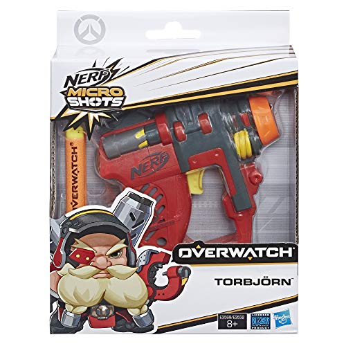 Hasbro- Nerf Overwatch MicroShots: Torbjorn, clásico Lanzador en Formato Micro, Color (E3569ES0)