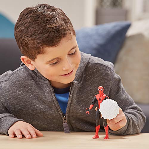 Hasbro Spider-Man - Far from Home Web Shield Spider-Man Action Figuras de 15 cm, Multicolor, E4123ES0