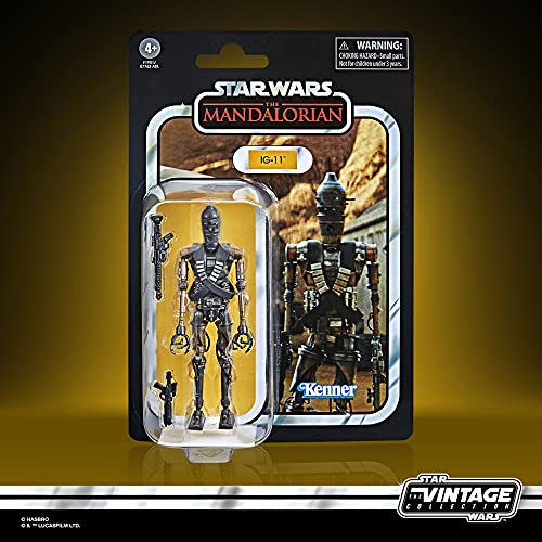 Hasbro Star Wars La colección Vintage - The Mandalorian -Figura IG-11 a Escala de 9,5 cm y Accesorio - Edad: 4+, F1901