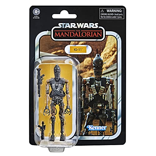 Hasbro Star Wars La colección Vintage - The Mandalorian -Figura IG-11 a Escala de 9,5 cm y Accesorio - Edad: 4+, F1901