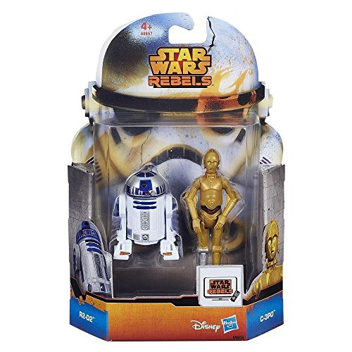 Hasbro Star Wars Rebels Mission Series - Juego de 2 figuras de juguete C-3PO y R2-D2 A8657