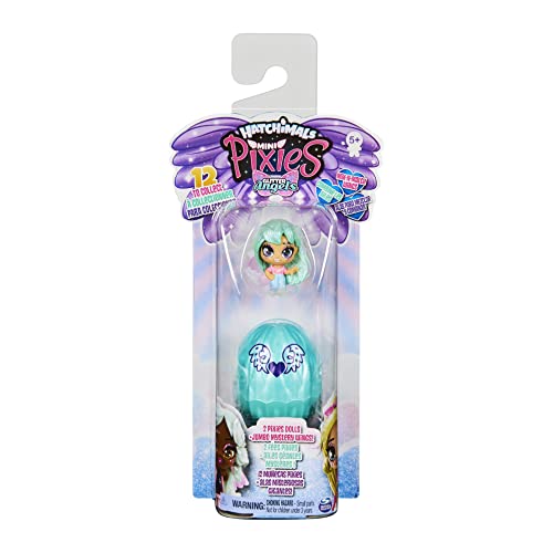 Hatchimals 6059882 Mini Pixies 2 Unidades, 1.5 Pulgadas muñecas coleccionables con alas de Mezcla y Partido (los Estilos Pueden Variar)