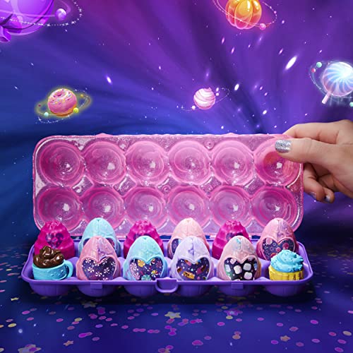 HATCHIMALS CollEGGtibles, Cosmic Candy Edición Limitada Secret Snacks Paquete de 12 Huevos, para niños de 5 años en adelante