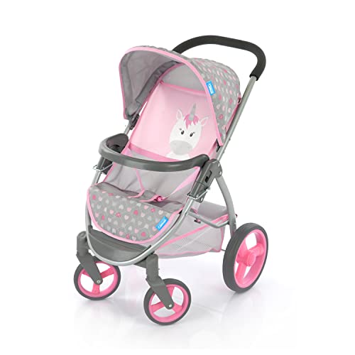 Hauck Malibu Duo Unicorn Twin Baby Doll Cochecito Juego de Roles para Padres