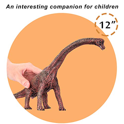 Hautton Juguete Figura de Brachiosaurus Dinosaurio, Modelo Juguete Dinosaurio de Diseño Realista, Jueguo Educativo de Réplica de Vida Prehistórica para Niños Coleccionistas