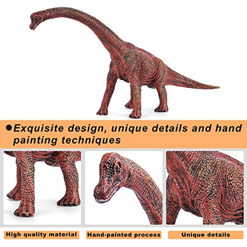 Hautton Juguete Figura de Brachiosaurus Dinosaurio, Modelo Juguete Dinosaurio de Diseño Realista, Jueguo Educativo de Réplica de Vida Prehistórica para Niños Coleccionistas