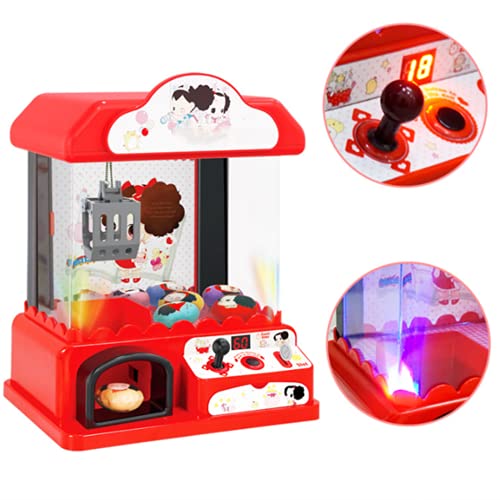 Hchao Candy Grabber Machine Toy, Juego de Arcade Retro, Mini Juego de Arcade electrónico, Luces LED y Juegos de Arcade de Sonido, 60 Segundos Temporizador, para niños de 3 años de Edad.