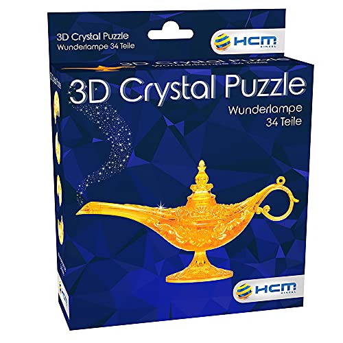 HCM Kinzel-3D Wunderlampe Puzzle 3D Crystal – Lámpara milagrosa, Color carbón (59186)