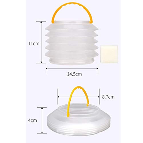 Hellery Cubo Multiusos Plegable Y Portátil - Limpiador de Cepillo de Pintura Limpiador de Cepillo de Pintura con Mango