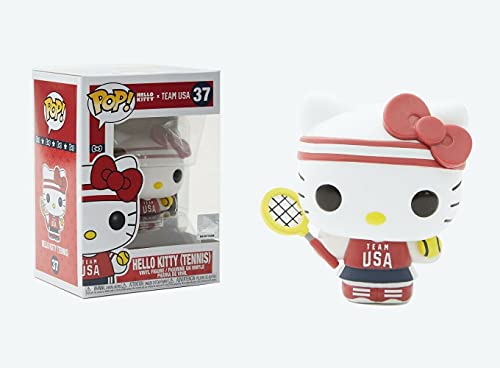 Hello Kitty Tennis Pop #37 Pop Sports Team USA figura de acción (relleno con protector EcoTek Pop y tarjeta de arte adicional)